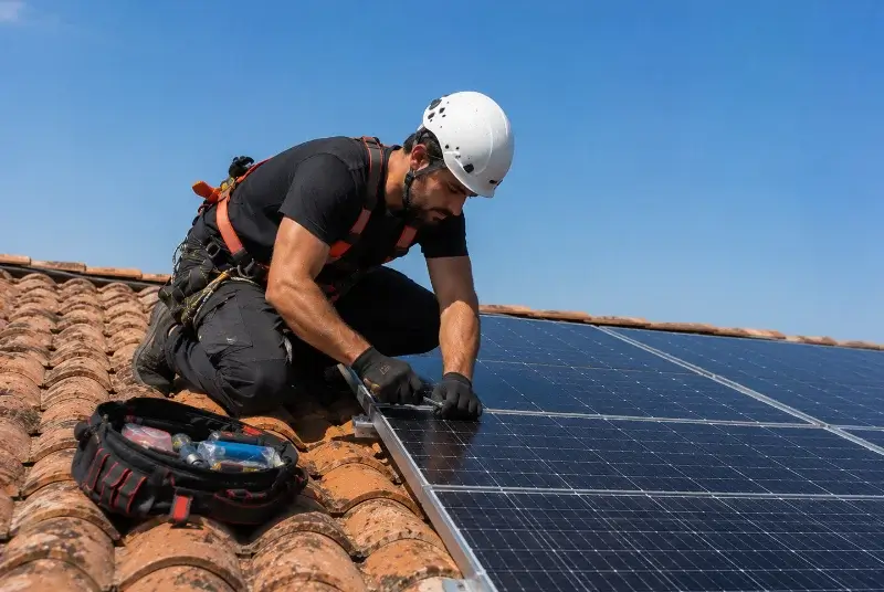 Maintenance et monitoring de panneaux solaires à Saint-Aubin-de-Lanquais